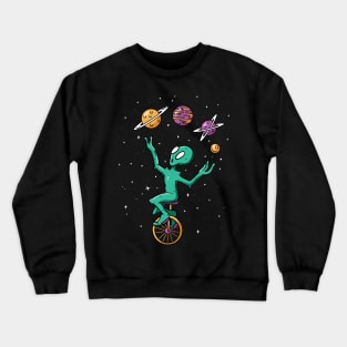 Planet Juggling Alien Crewneck Sweatshirt